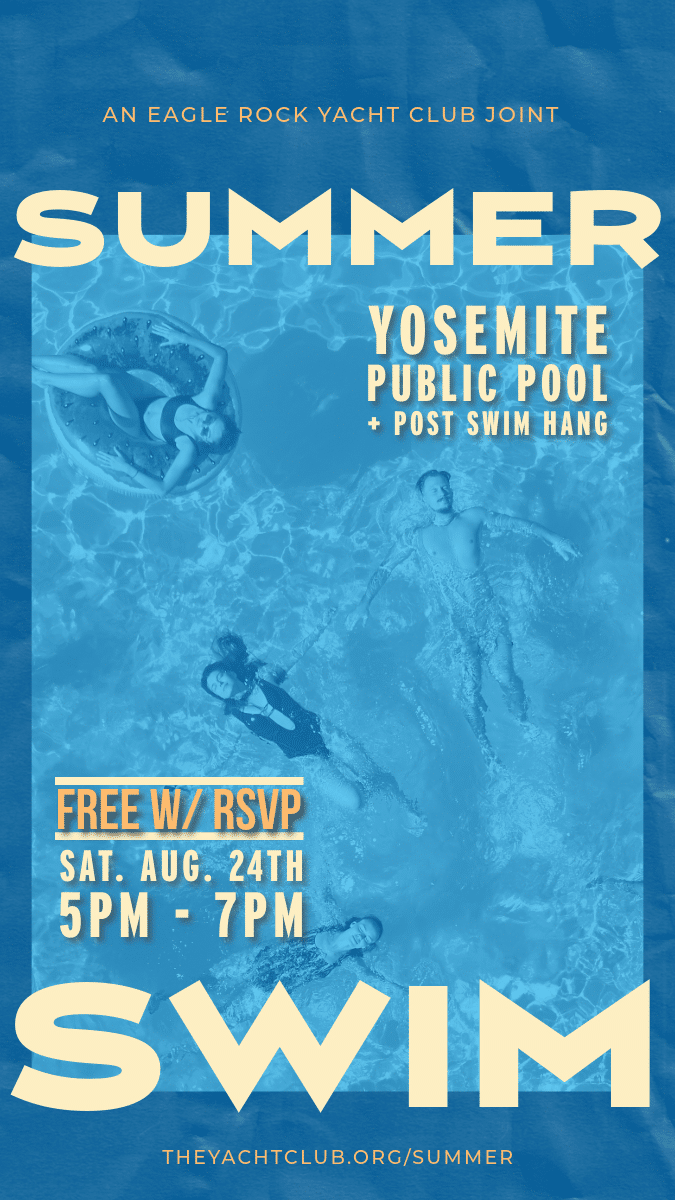 Flyer for a pool party